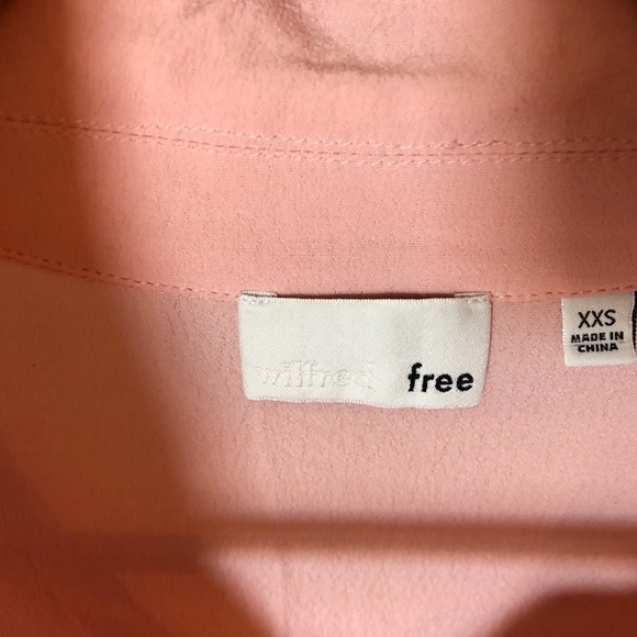 WILFRED FREE Pink Front-Tie Blouse - Picture 3 of 9